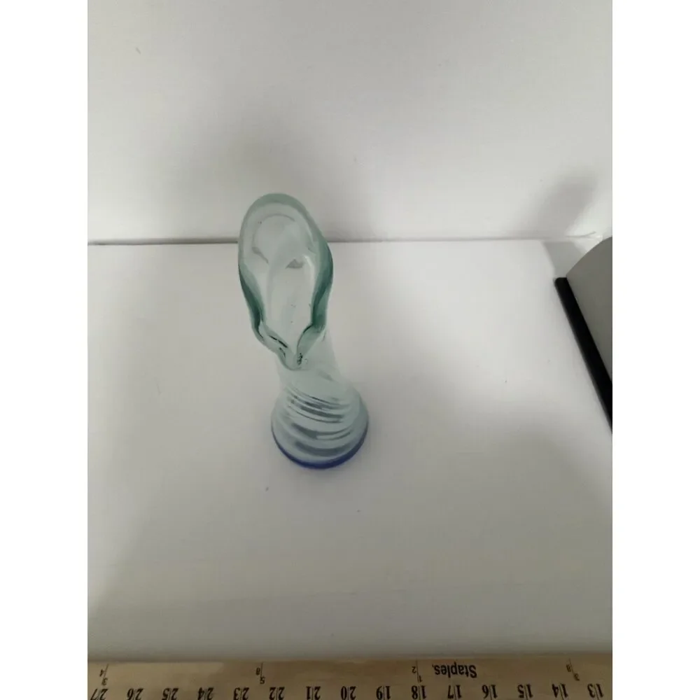 Blown Glass/ Art Glass Swung Vase.